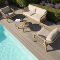Maze Martinique Outdoor 2 Seat Sofa Set with 2 Tables
