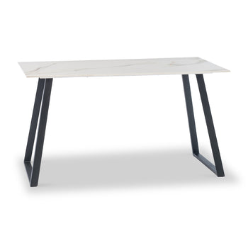 Nora White 140cm Rectangular Dining Table