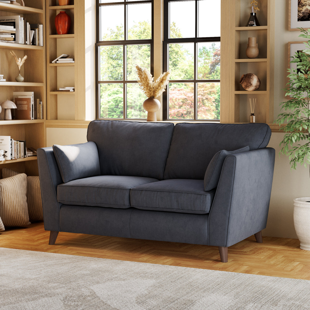 Osten 2 Seater Sofa Navy from Roseland Furniture