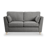 Osten 2 Seater Sofa Pewter Oak Feet from Roseland Furniture