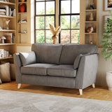 Osten 2 Seater Sofa Pewter Oak Feet from Roseland Furniture