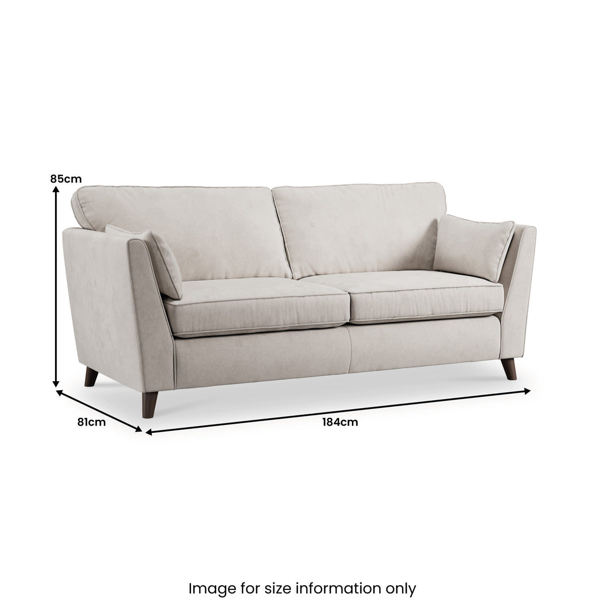 Osten 3 Seater Sofa Stone from Roseland Furniture