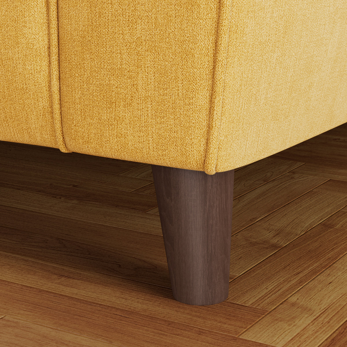 Osten 3 Seater Sofa Lemon Beech Feet from Roseland Furniture