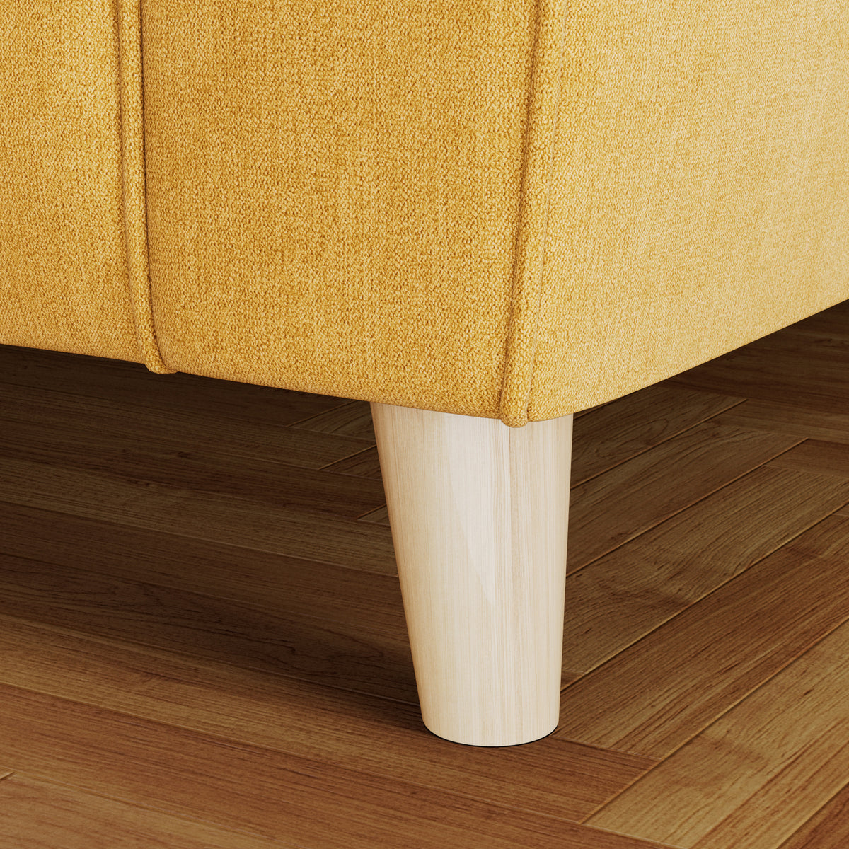 Osten 3 Seater Sofa Lemon Oak Feet from Roseland Furniture