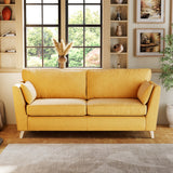 Osten 3 Seater Sofa Lemon Oak Feet from Roseland Furniture