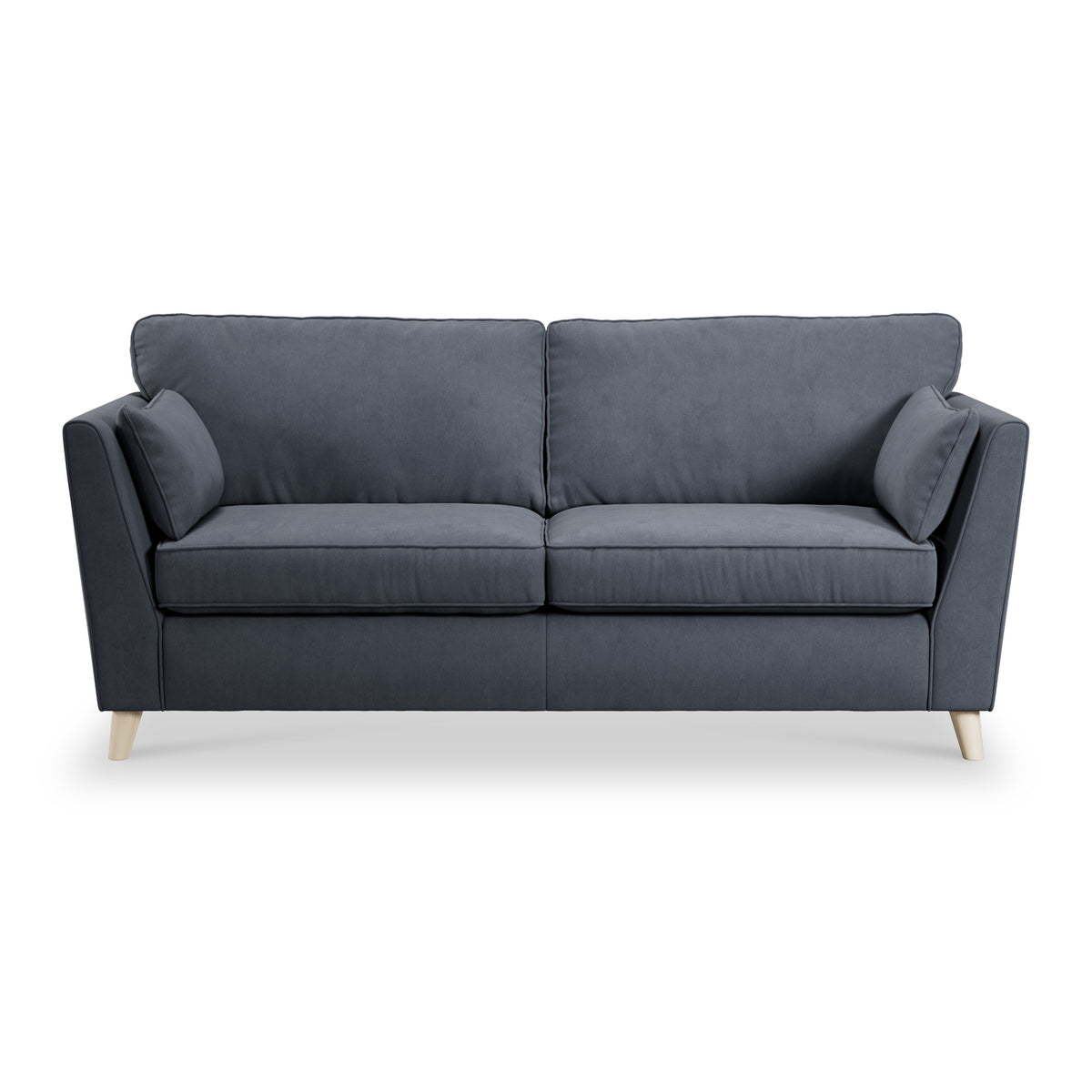 Osten 3 Seater Sofa Navy Oak Feet from Roseland Furniture
