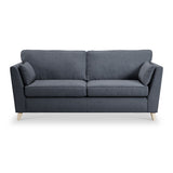 Osten 3 Seater Sofa Navy Oak Feet from Roseland Furniture