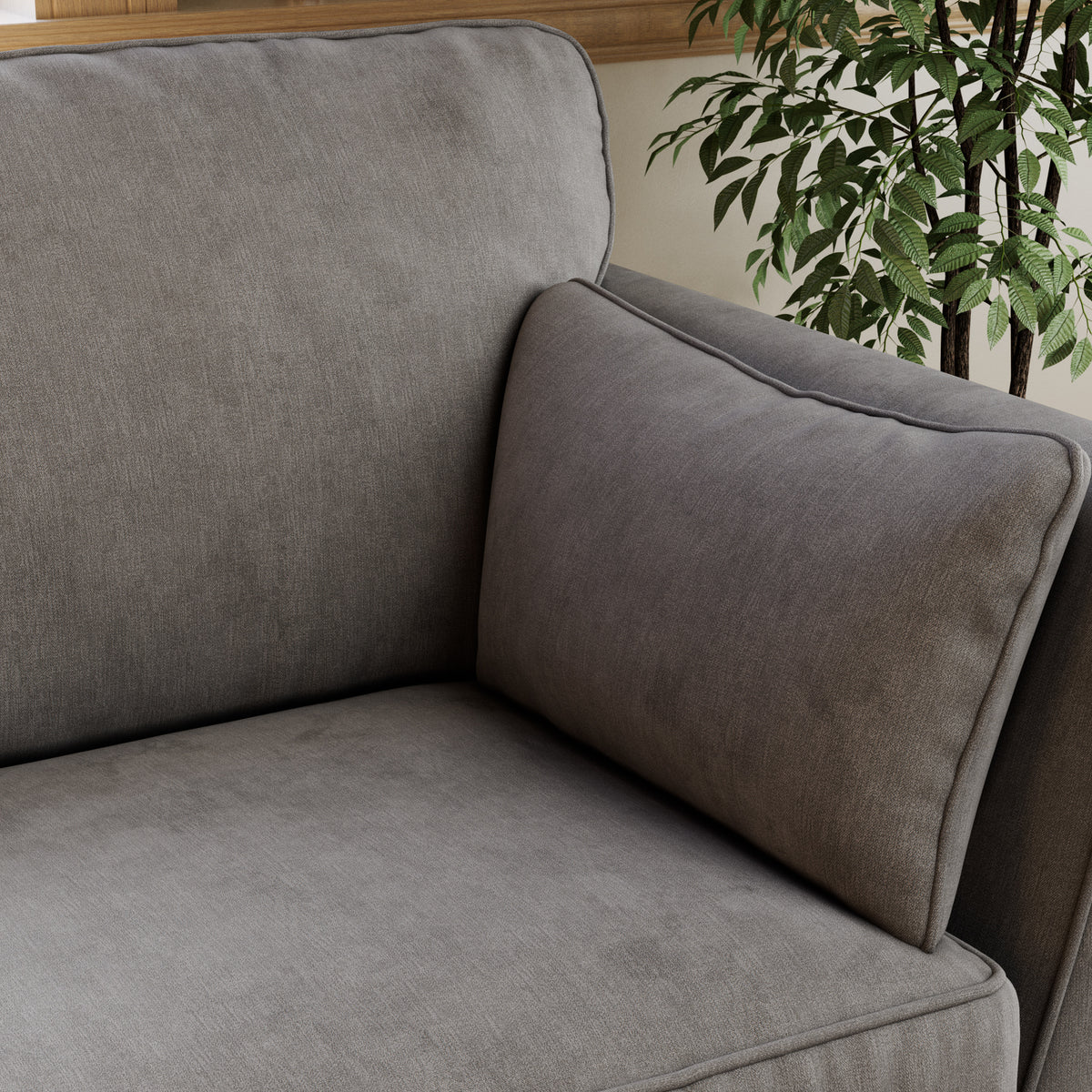 Osten 3 Seater Sofa Pewter from Roseland Furniture
