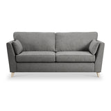 Osten 3 Seater Sofa Pewter Oak Feet from Roseland Furniture