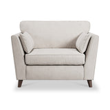 Osten Snuggler Armchair Stone Beech Feet from Roseland Furniture