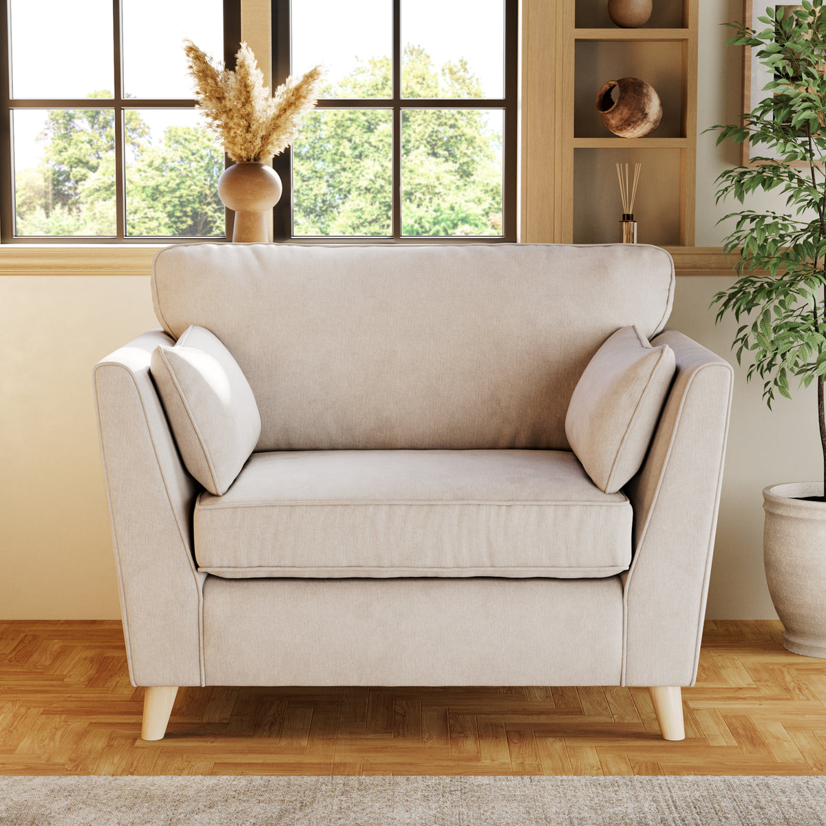 Osten Snuggler Armchair Stone Oak Feet from Roseland Furniture