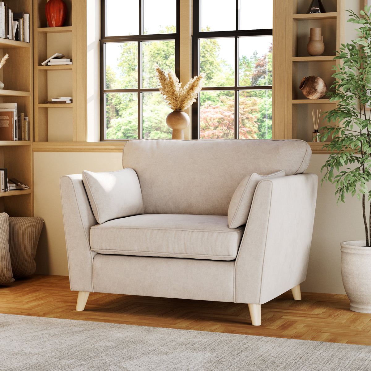 Osten Snuggler Armchair Stone Oak Feet from Roseland Furniture