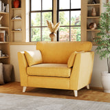 Osten Snuggler Armchair Lemon Oak Feet from Roseland Furniture
