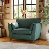 Osten Snuggler Armchair Ocean Beech Feet from Roseland Furniture