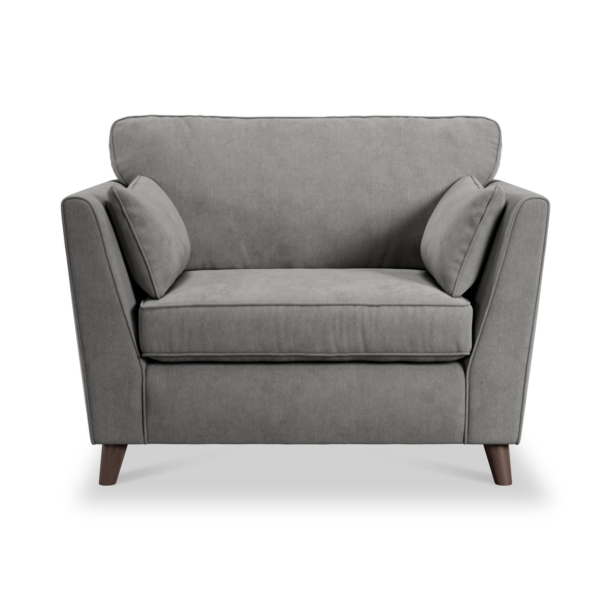 Osten Snuggler Armchair Pewter Beech Feet from Roseland Furniture