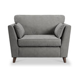 Osten Snuggler Armchair Pewter Beech Feet from Roseland Furniture