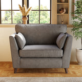 Osten Snuggler Armchair Pewter Beech Feet from Roseland Furniture