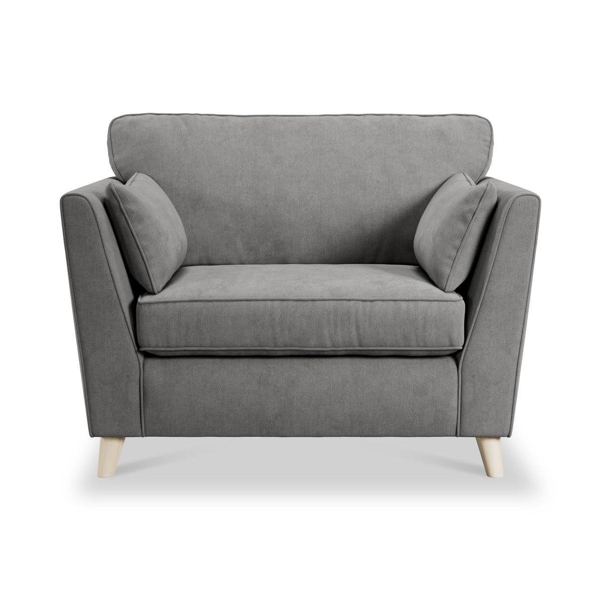 Osten Snuggler Armchair Pewter Oak Feet from Roseland Furniture