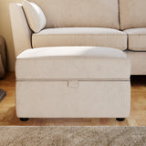 Osten Storage Footstool Stone from Roseland Furniture