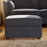 Osten Storage Footstool Marine from Roseland Furniture