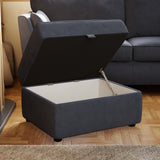 Osten Storage Footstool Marine from Roseland Furniture