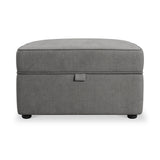 Osten Storage Footstool Pewter from Roseland Furniture