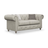 Everett Leather 2 Seater Sofa Cloud Washed Feet from Roseland Furniture