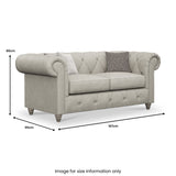 Everett Leather 2 Seater Sofa Cloud Washed Feet from Roseland Furniture