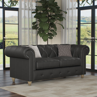 Everett Leather 2 Seater Sofa