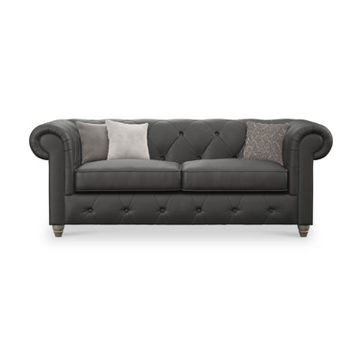 Everett Leather 3 Seater Sofa
