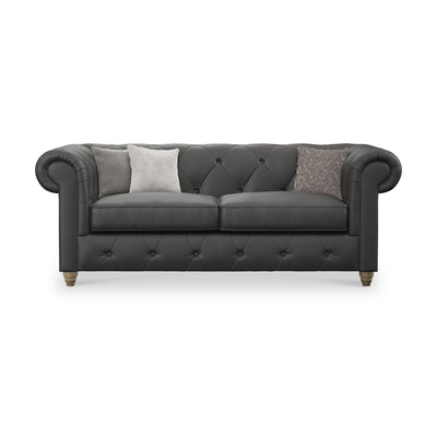 Everett Leather 3 Seater Sofa