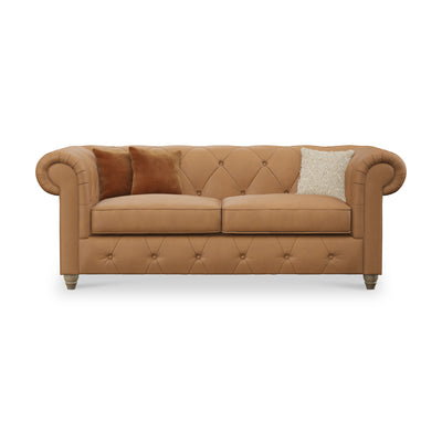 Everett Leather 3 Seater Sofa