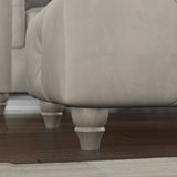 Everett Leather Footstool Cloud Washed Feet from Roseland Furniture