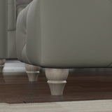 Everett Leather Footstool Stone Washed Feet from Roseland Furniture