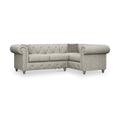 Everett RH Leather Corner Sofa Cloud Washed Feet from Roseland Furniture