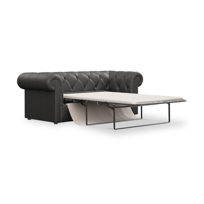 Everett Leather 3 Seater Sofa Bed