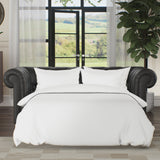 Everett Leather 3 Seater Sofa Bed Raven from Roseland Furniture