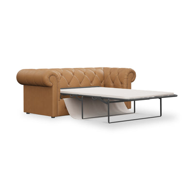 Everett Leather 3 Seater Sofa Bed