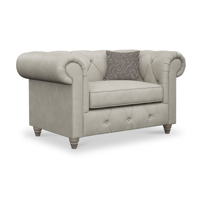 Everett Leather Snuggler Chair