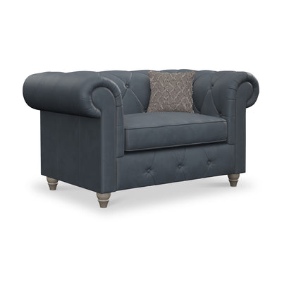 Everett Leather Snuggler Chair