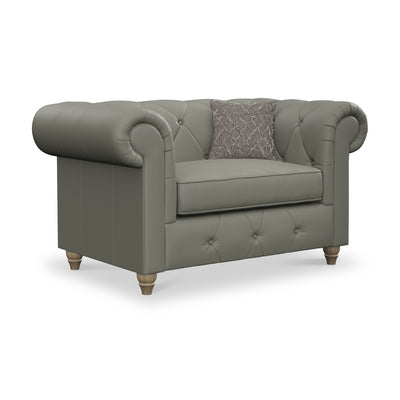 Everett Leather Snuggler Chair