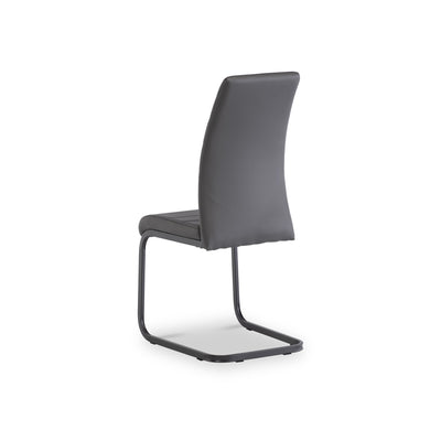 Virgo Grey Faux Leather Dining Chair
