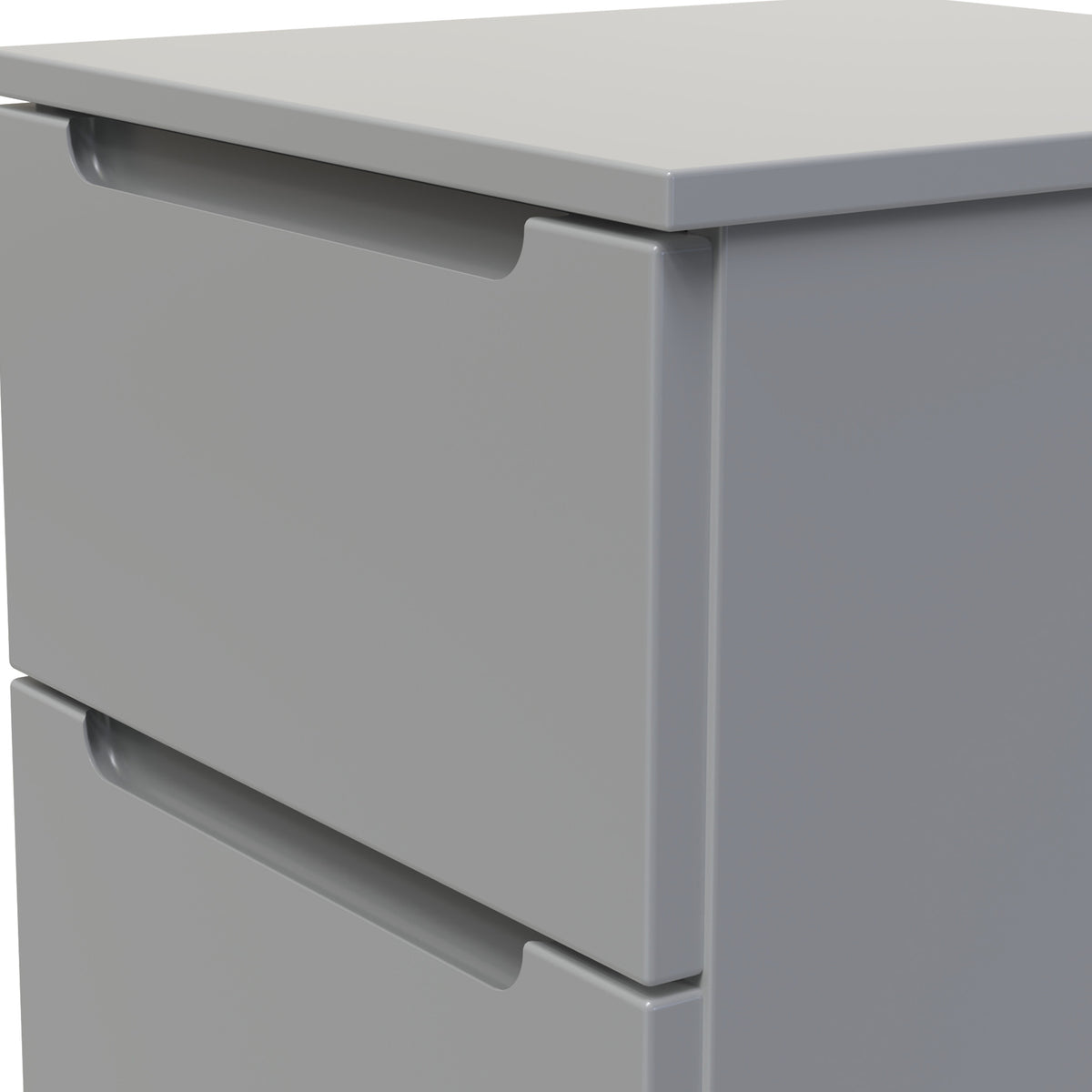 Henshaw 3 Drawer Bedside Table Dusk Grey from Roseland Furniture