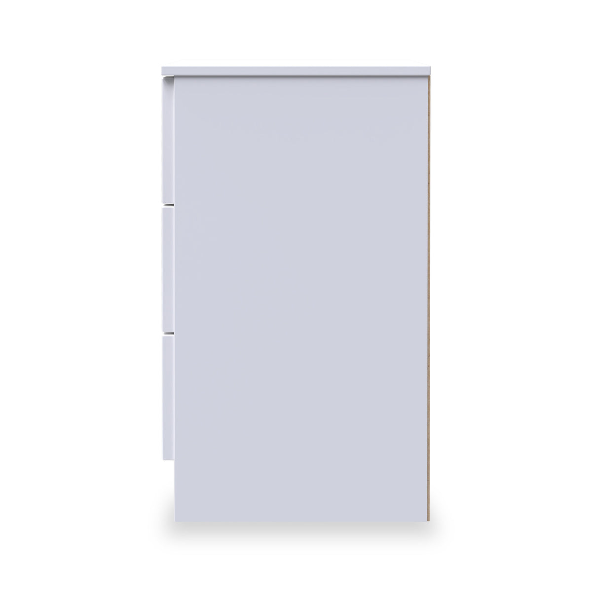 Henshaw 3 Drawer Bedside Table White from Roseland Furniture