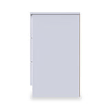 Henshaw 3 Drawer Bedside Table White from Roseland Furniture