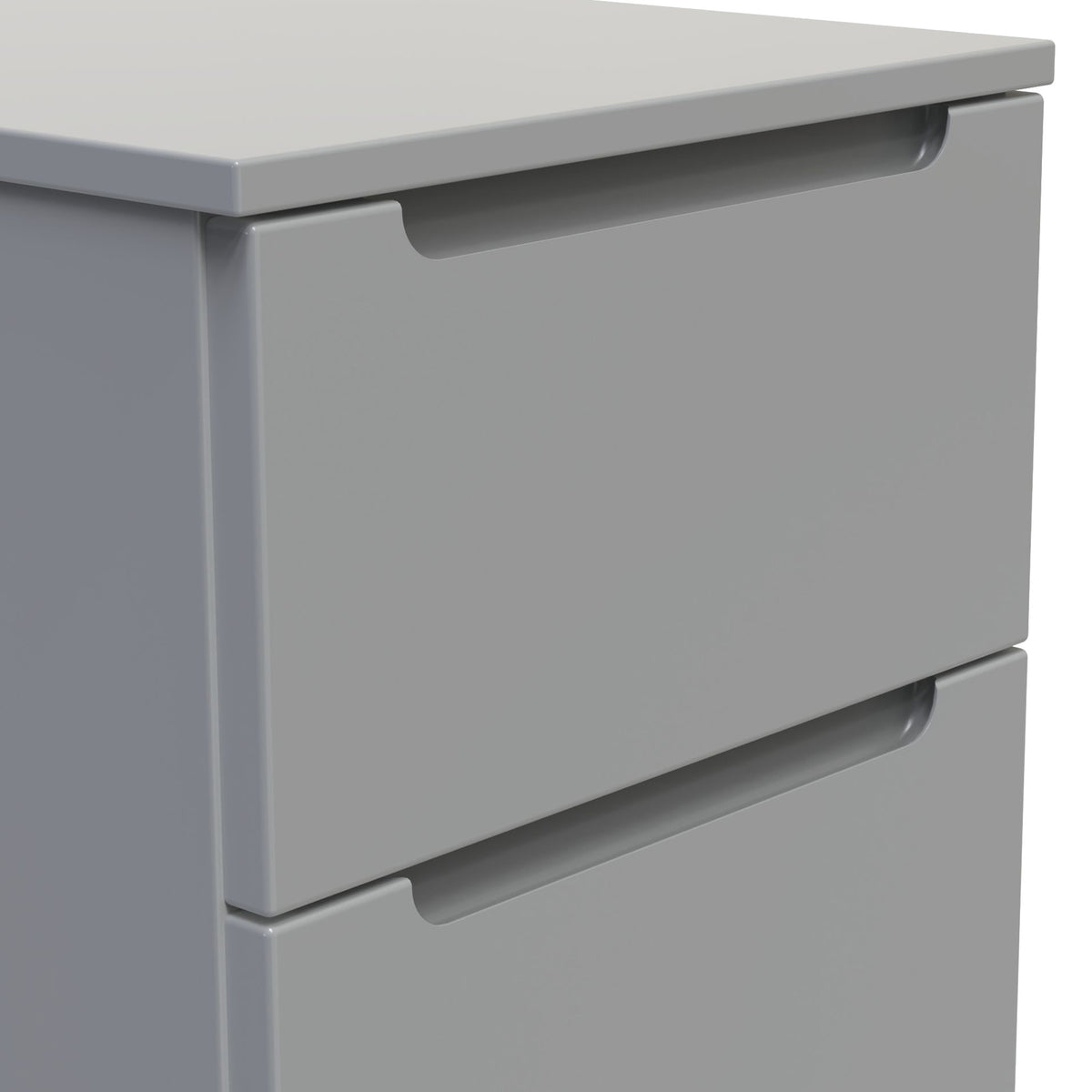 Henshaw 2 Drawer Bedside Table Dusk Grey from Roseland Furniture