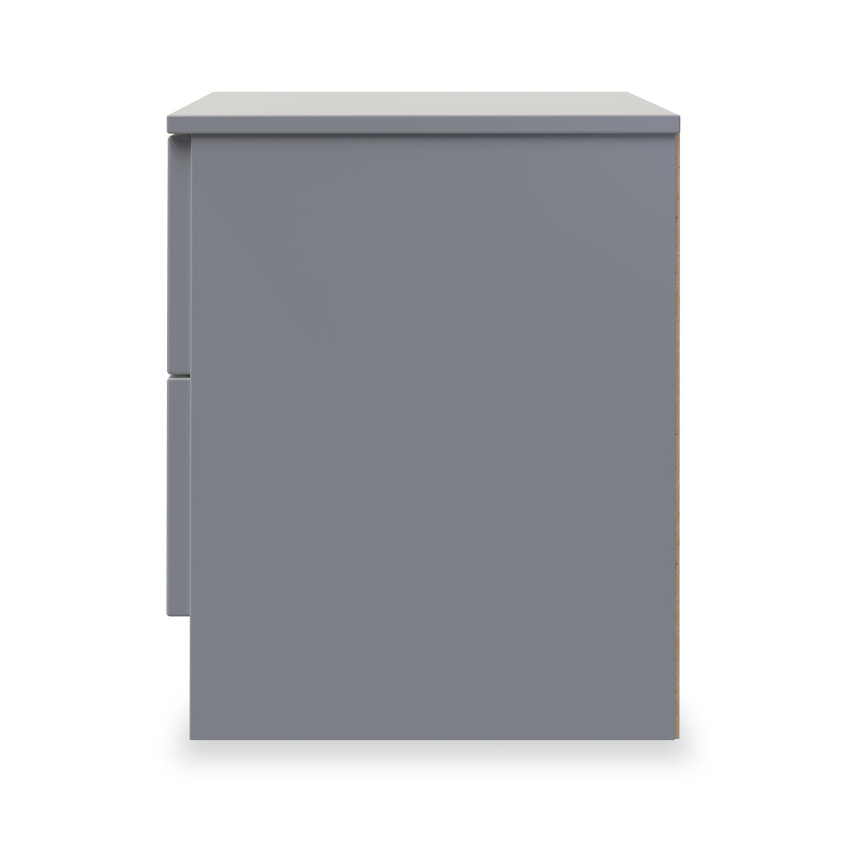 Henshaw 2 Drawer Bedside Table Dusk Grey from Roseland Furniture