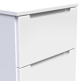 Henshaw 2 Drawer Bedside Table White from Roseland Furniture