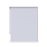 Henshaw 2 Drawer Bedside Table White from Roseland Furniture