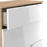 Henshaw 3 Drawer Deep Chest White Oak from Roseland Furniture